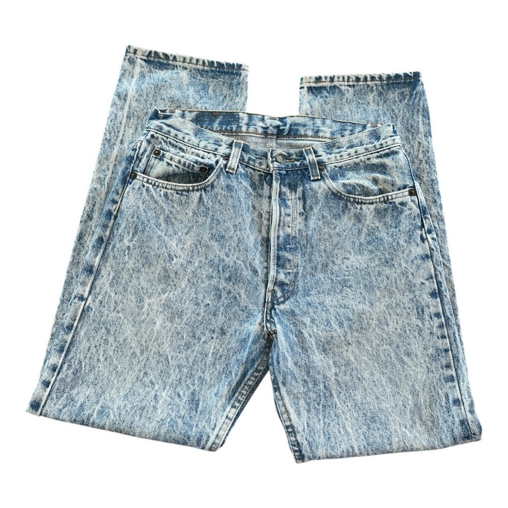 Vintage Levi’s acid wash 501 Blue Jeans size 32